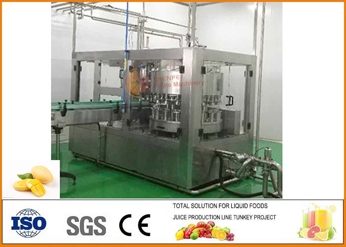 SS304 Turnkey Mango Juice Production Line SUS 304 Stainless Steel Material
